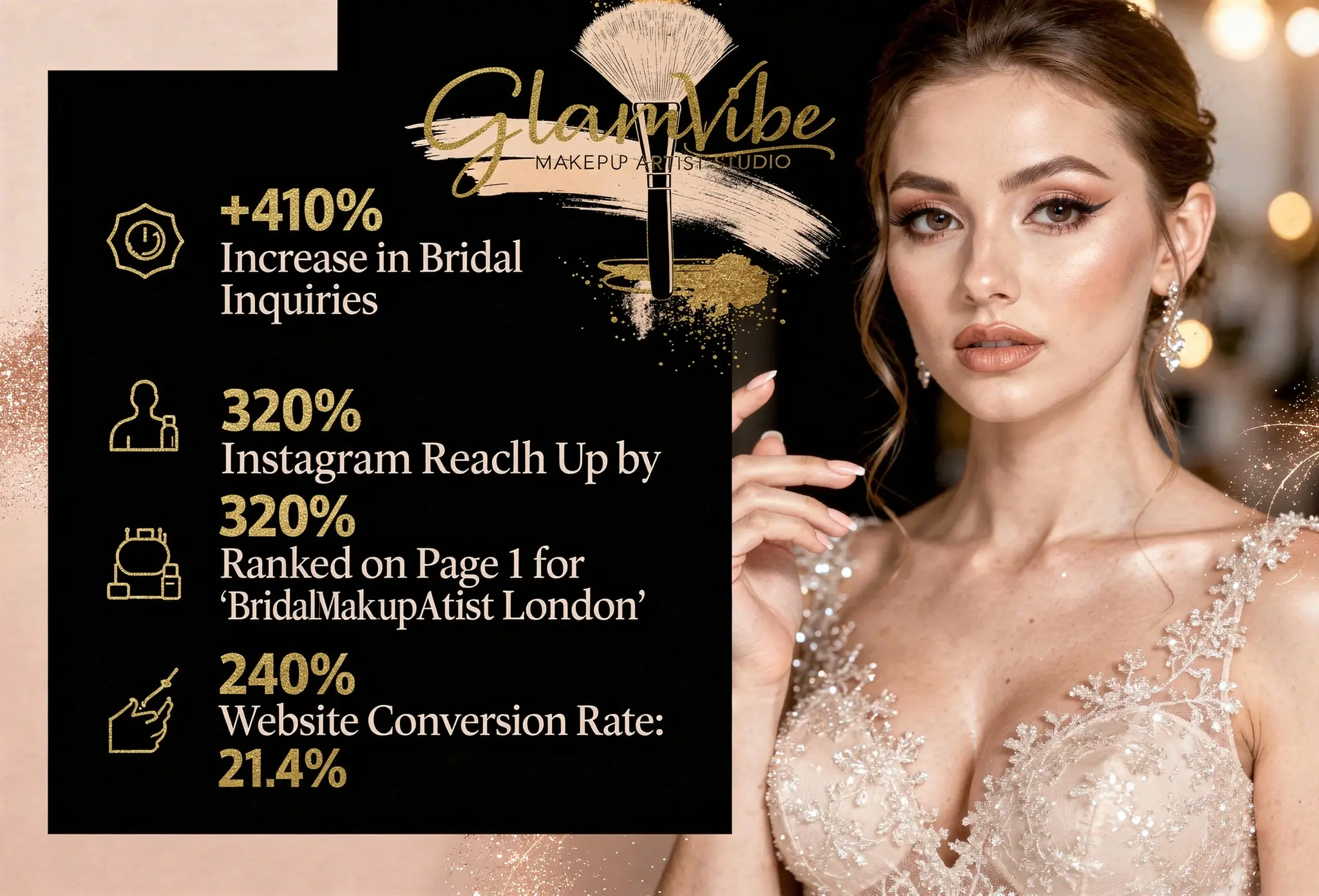 Glam Vibe Makeup Artist London Results