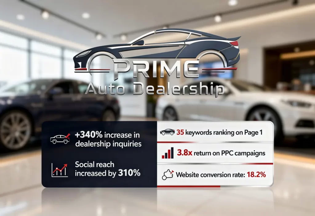 Prime Auto Dealership Results