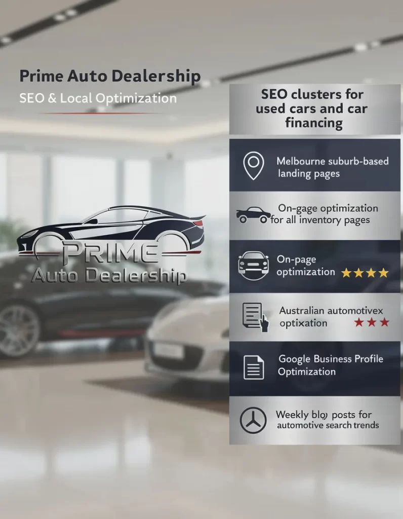 Prime Auto Dealership SEO Optimization