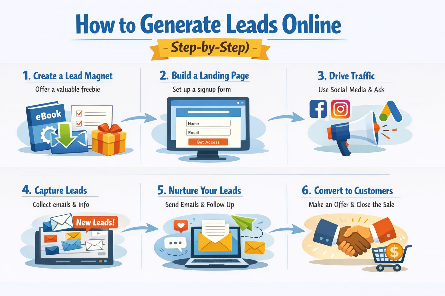 How to Generate Leads Online (Step-by-Step)