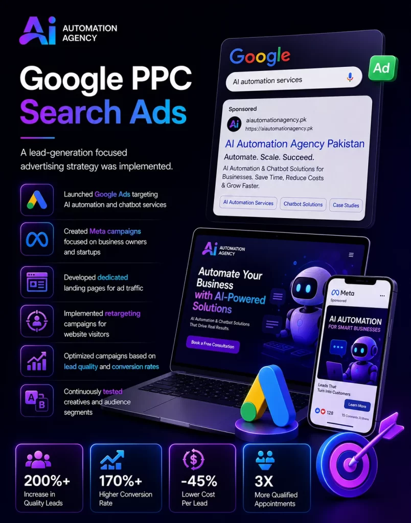 MMN AI Automation Agency Pakistan PPC