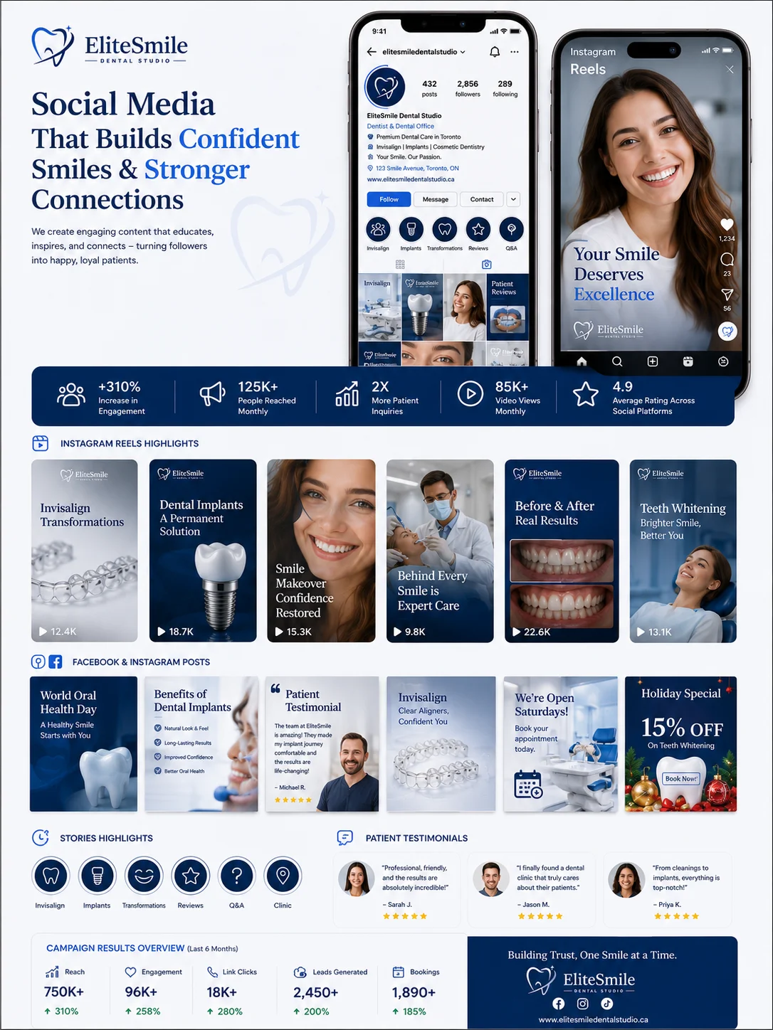 MMN EliteSmile Dental Studio Social Media