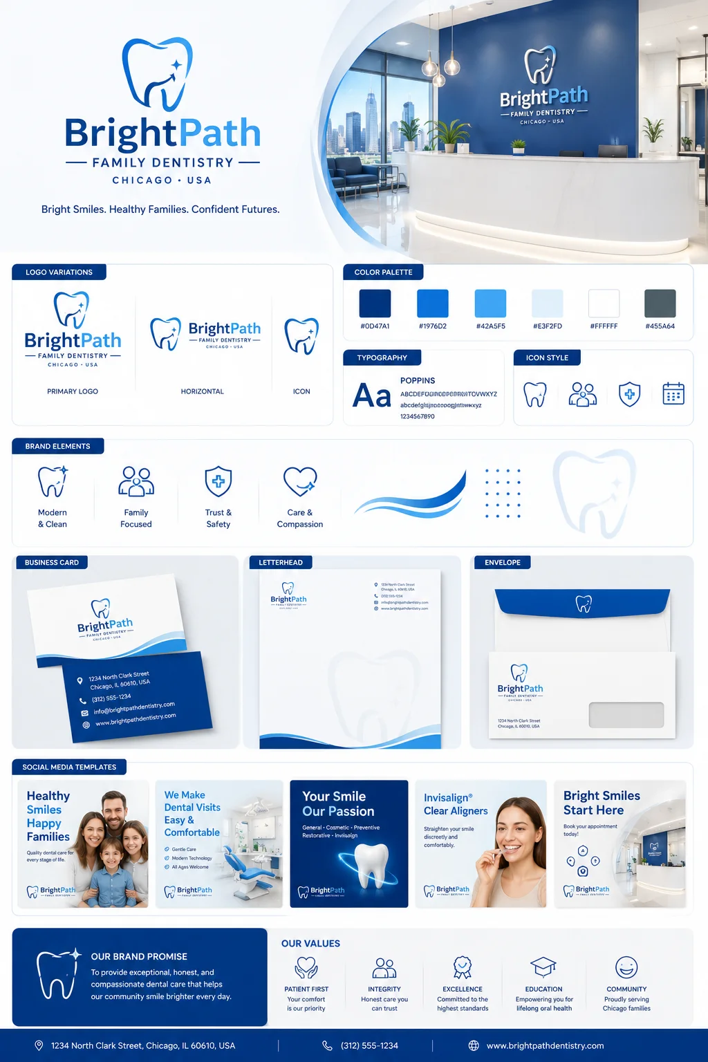 MMN BrightPath Family Dentistry Logo and Branding